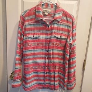 Womens Ariat Patterned Button-Up Shirt